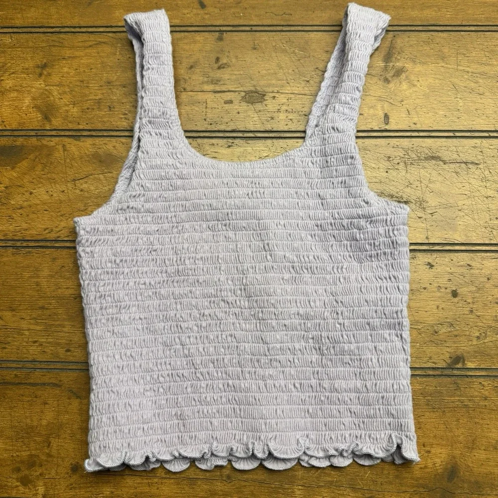 Women Hollister Knit Wide Strap Tank Top Y2K in Lilac Size‎ Extra Small